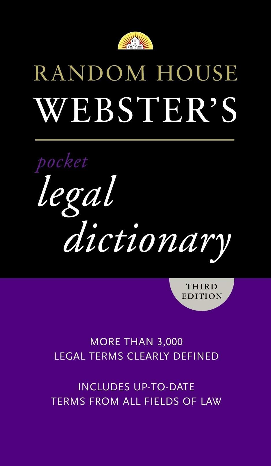 Random House Webster's Pocket Legal Dictionary, Third Edition 3rd Edition