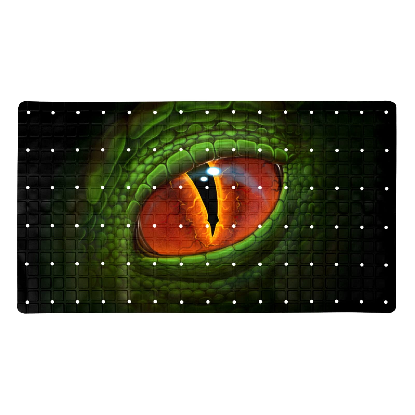 Tapis de bain œil de dinosaure sans phtalate pour éviter les chutes