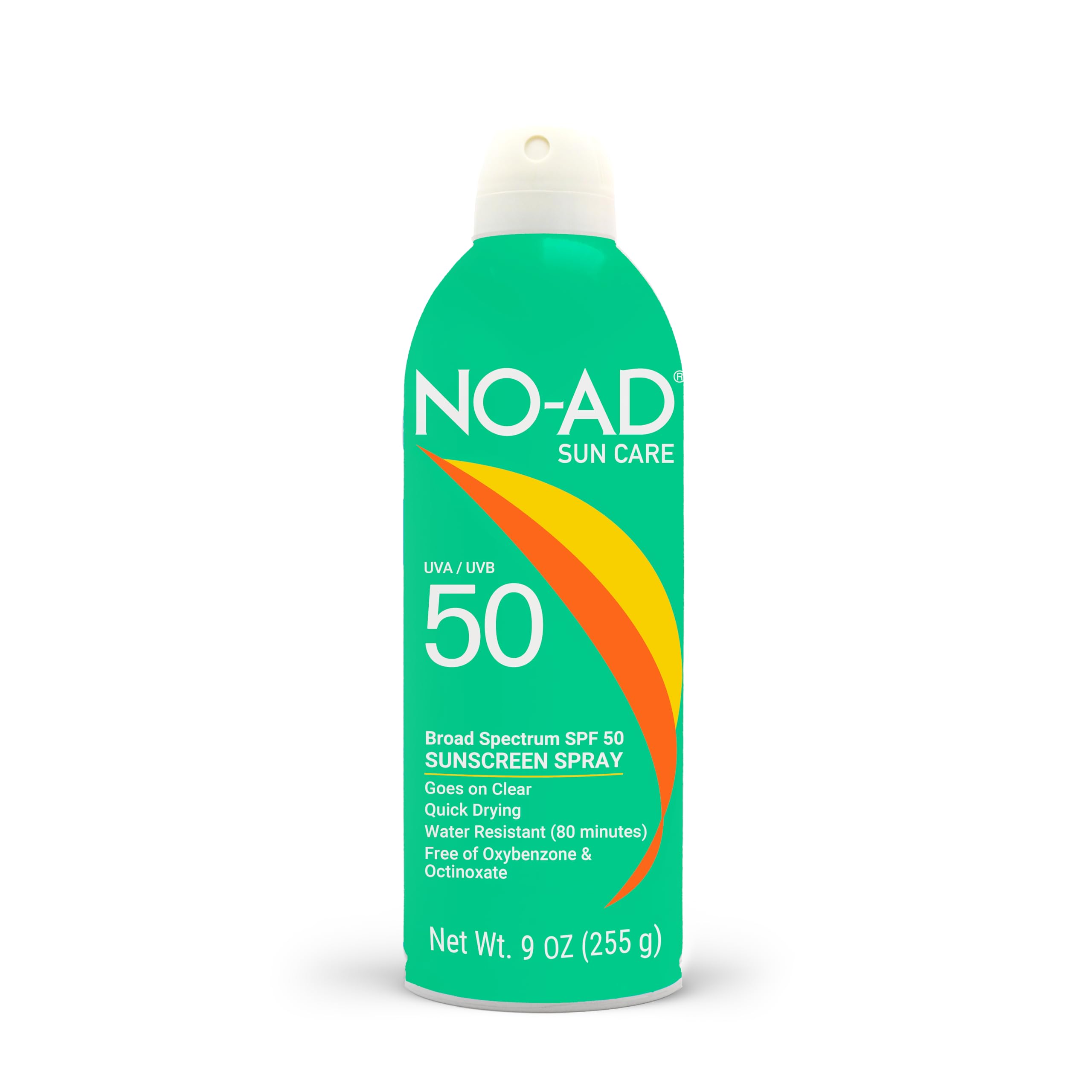 NO-AD SPF 50 Sunscreen Spray Non-Greasy Waterproof and Non toxic Sunscreen Body Sunscreen Suitable for All Skin Types