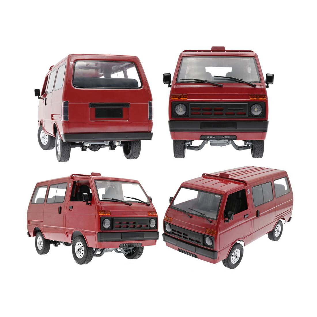 WPL D42 RC Drift Truck, 1/10 skala symulacja furgonetki 2,4G RTR w pełni proporcjonalnie zdalnie sterowany samochód terenowy z oświetleniem LED Silnik 260 dla dorosłych - RTR/3