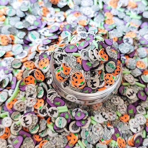 Halloween Pumpkin, black cats, bats Polymer Sprinkles Mix 5mm– Spooky