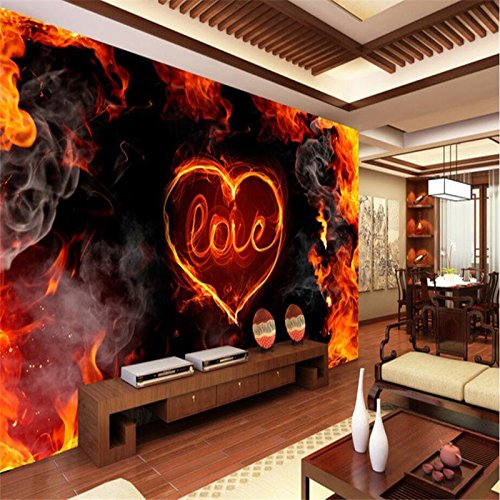 ShAH Wallpaper Hd 3D Personalizadas Llamas Wallpaper Wall Sofá Decoración De Pared Papel Pintado Wallpaper Fresco Mural 200cmX150cm