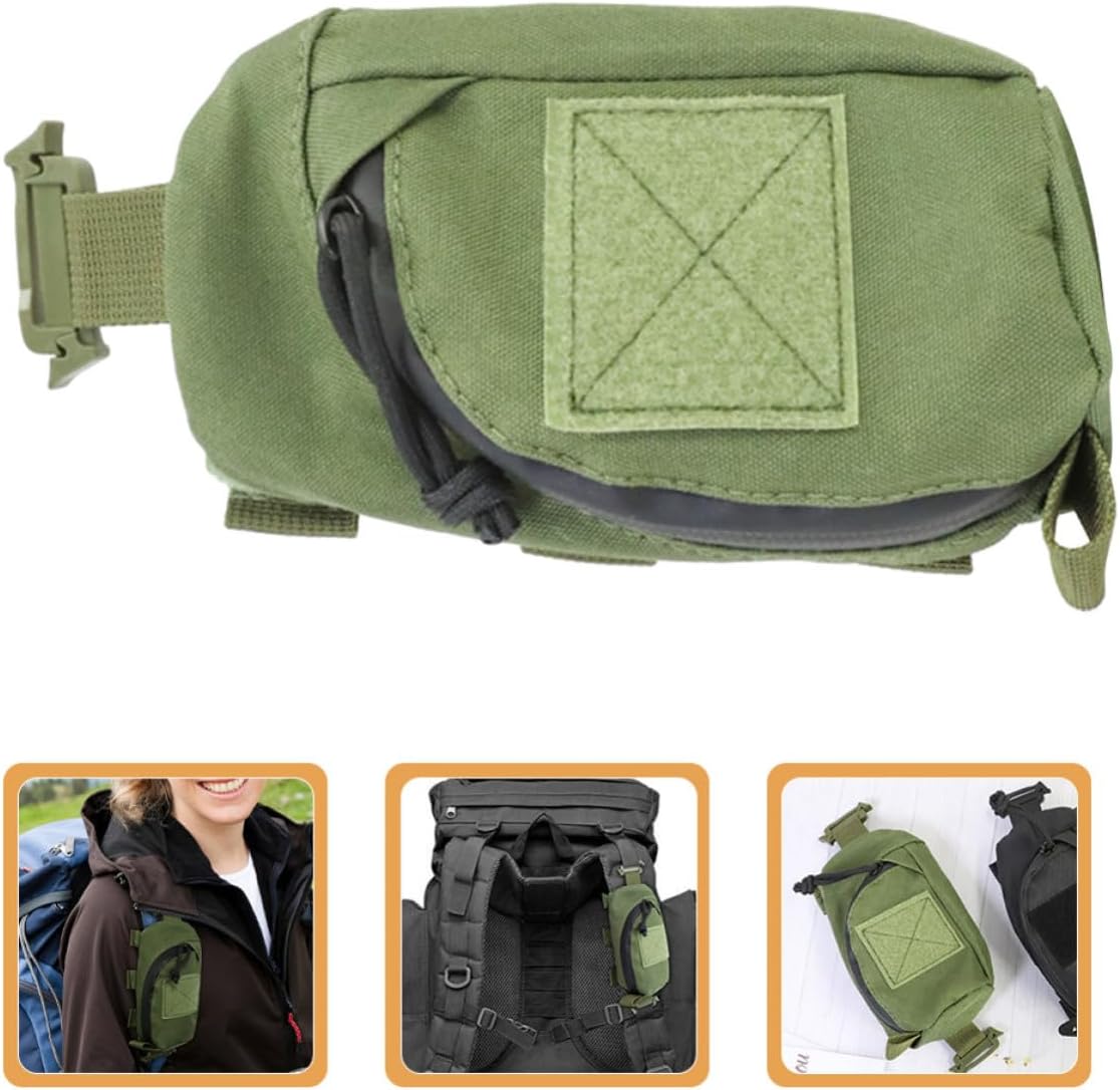 FUOYLOO Tactical Pouch and First Aid Supplies Storage Made of Sturdy Oxford Cloth Hiking Bag Featuring Adjustable Shoulder Straps Large Capacity Compact and Portable for Outdoor Travel
