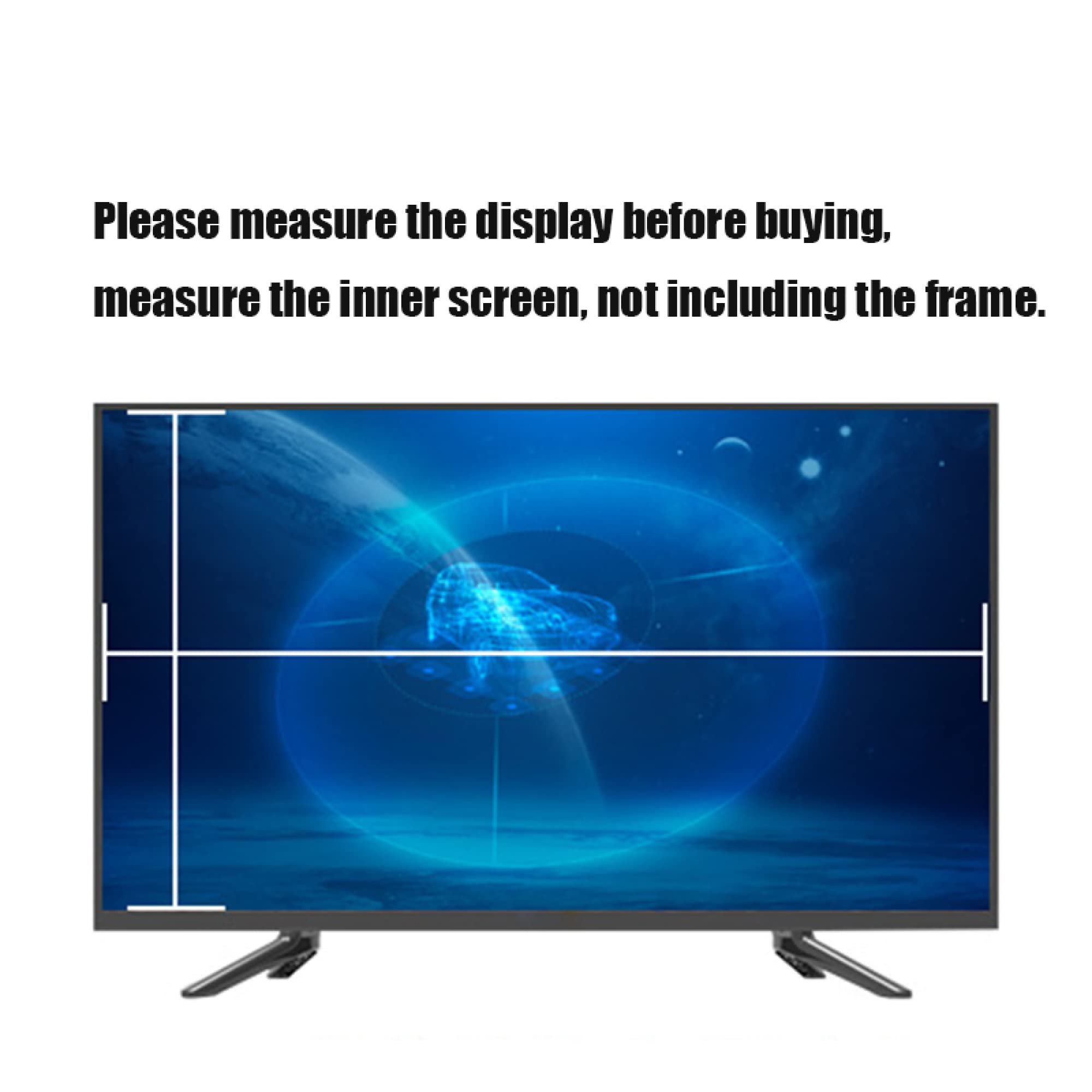 Película de protección de pantalla de TV antirreflectante - 75-85 pulgadas Antirreflejo/Anti-luz azul/Filtro mate antiarañazos Reduce la fatiga ocular - para LCD LED OLED HDTV/A / 82inch 1831x1049m