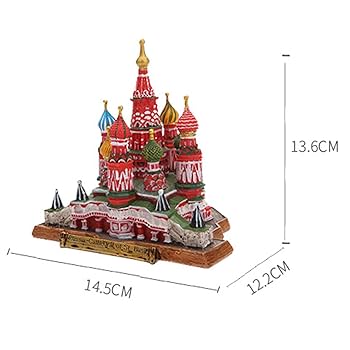 Amazon.co.jp: 置物・オブジェ、ロシアの建築装飾品ヴァシリー