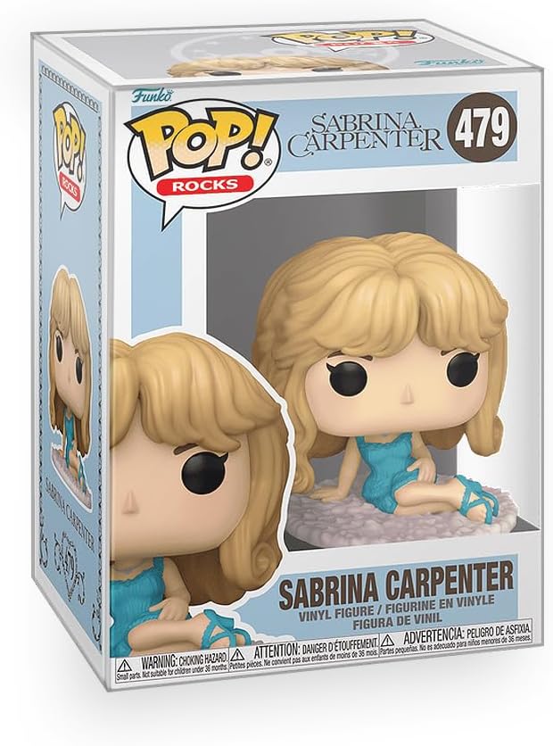 Pop Rocks - Sabrina Carpenter in Night Gown Vinyl Figure Bundled with Box Protector Compatible for Funko