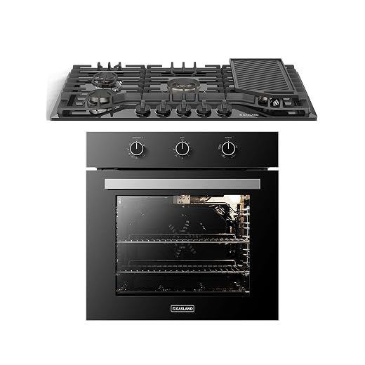 GASLAND 24 in Gas Wall Oven+Gas Cooktop 36 Inch