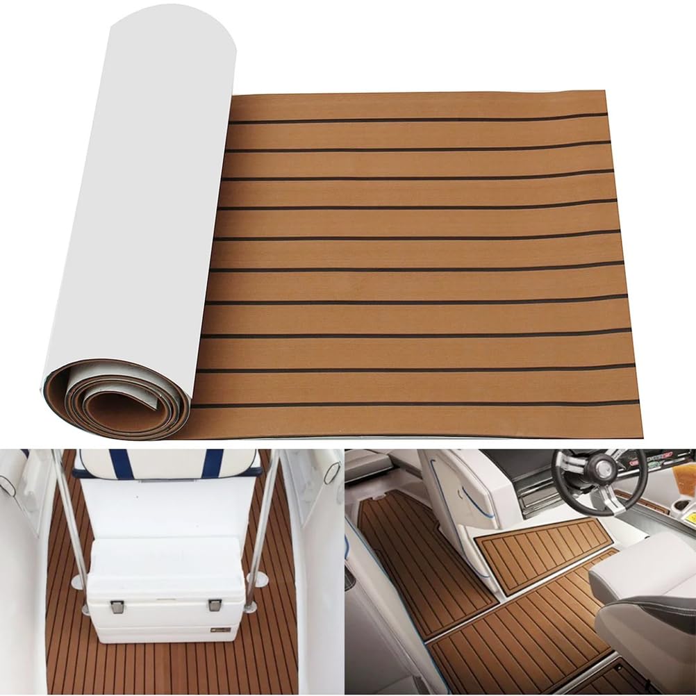 Tappetino in schiuma EVA per barche e barche, antiscivolo, autoadesivo, spessore 6 mm, pavimento diamantato per basso, yacht, barca a motore, camper, top refrigeranti