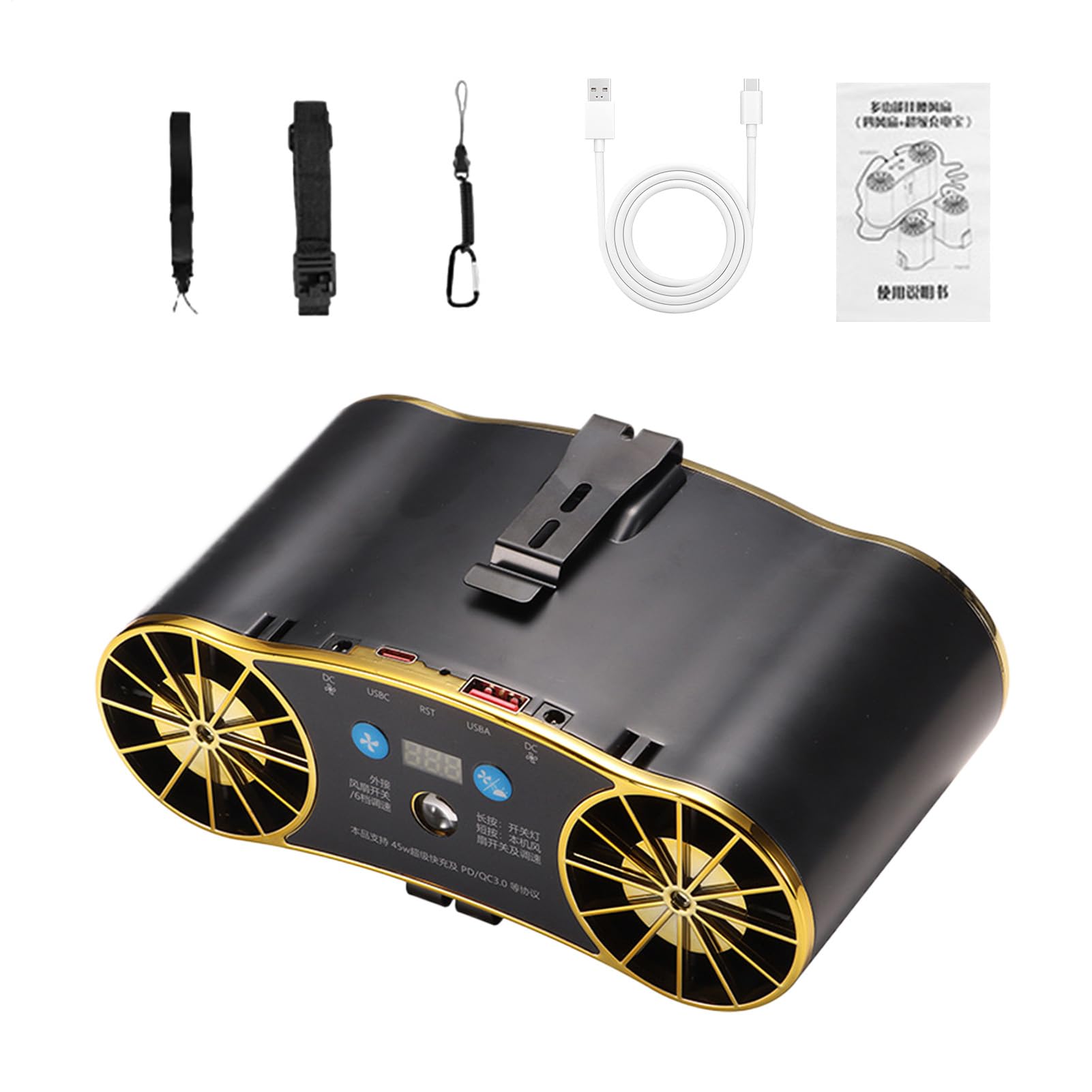 Ventilateur ceinture portable idéal pour vos randonnées en été