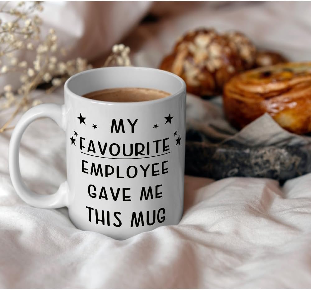 Boss Gift My Favorite Employee Gave Me This Mug 11 OZ - Funny Birthday Christmas Gifts for Lady Boss Coworkers - Bosses Mugs - Thank You Gifts for Bosses - Image 6