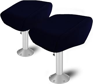 Marine Grade Boat Folding Chair Cover(2 Pack),HUV Resistant Chair Covers for Yacht, Fishing Boat