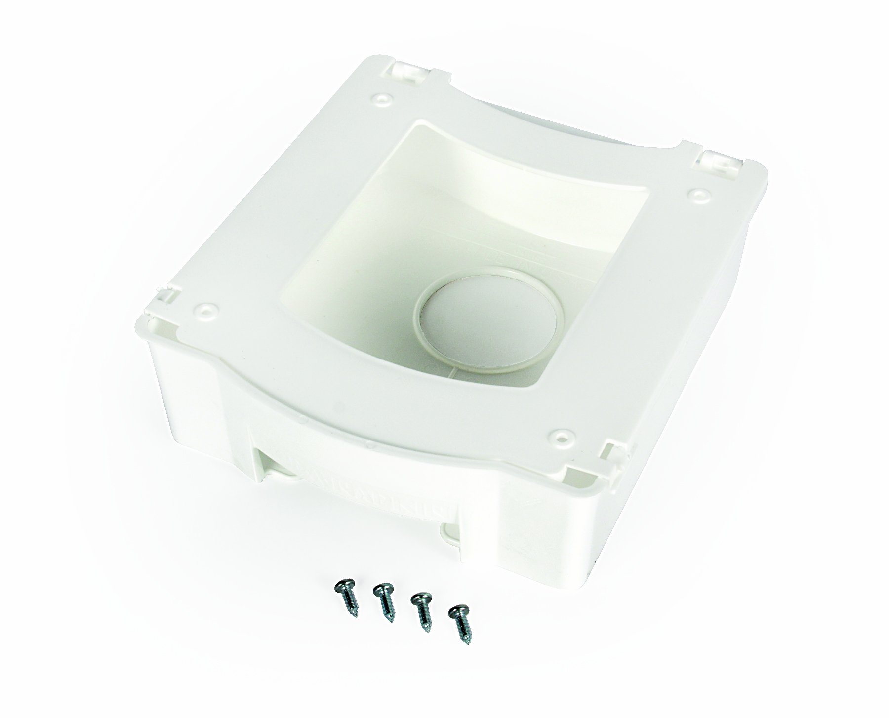 Camco Pop-A-Napkin - Kitchen Paper Napkin Dispenser, Mounts to Walls and Cabinets, Easily Organize and Conserve Space in Your Kitchen, Perfect for RVs and Trailers, Quick Install- White (57041)