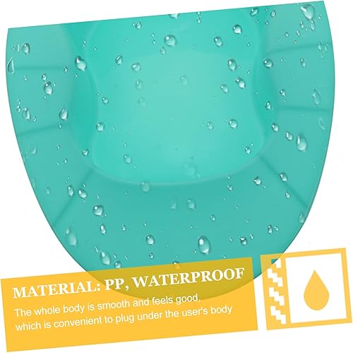 Miniatura 6 de 1 sartén de plástico con tapas con tapa, sartenes de plástico para mujeres discapacitadas con tapa, bandeja de cama para pacientes, color verde