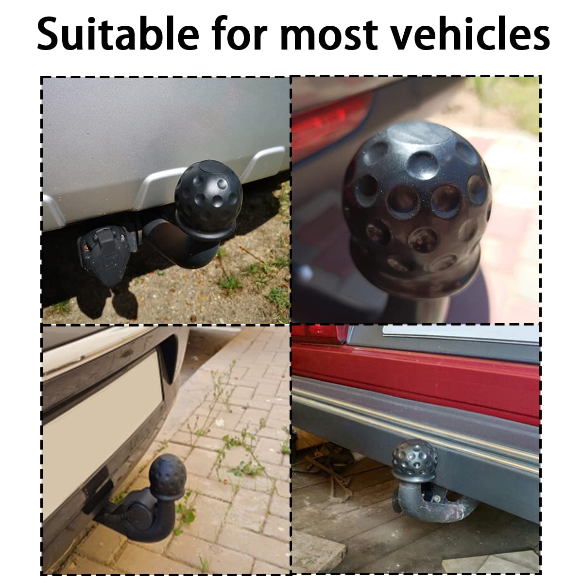 Cache-boule D'attelage 50 Mm - Housse De Protection Antirouille Pour Remorque, Camion - ABS Résistant