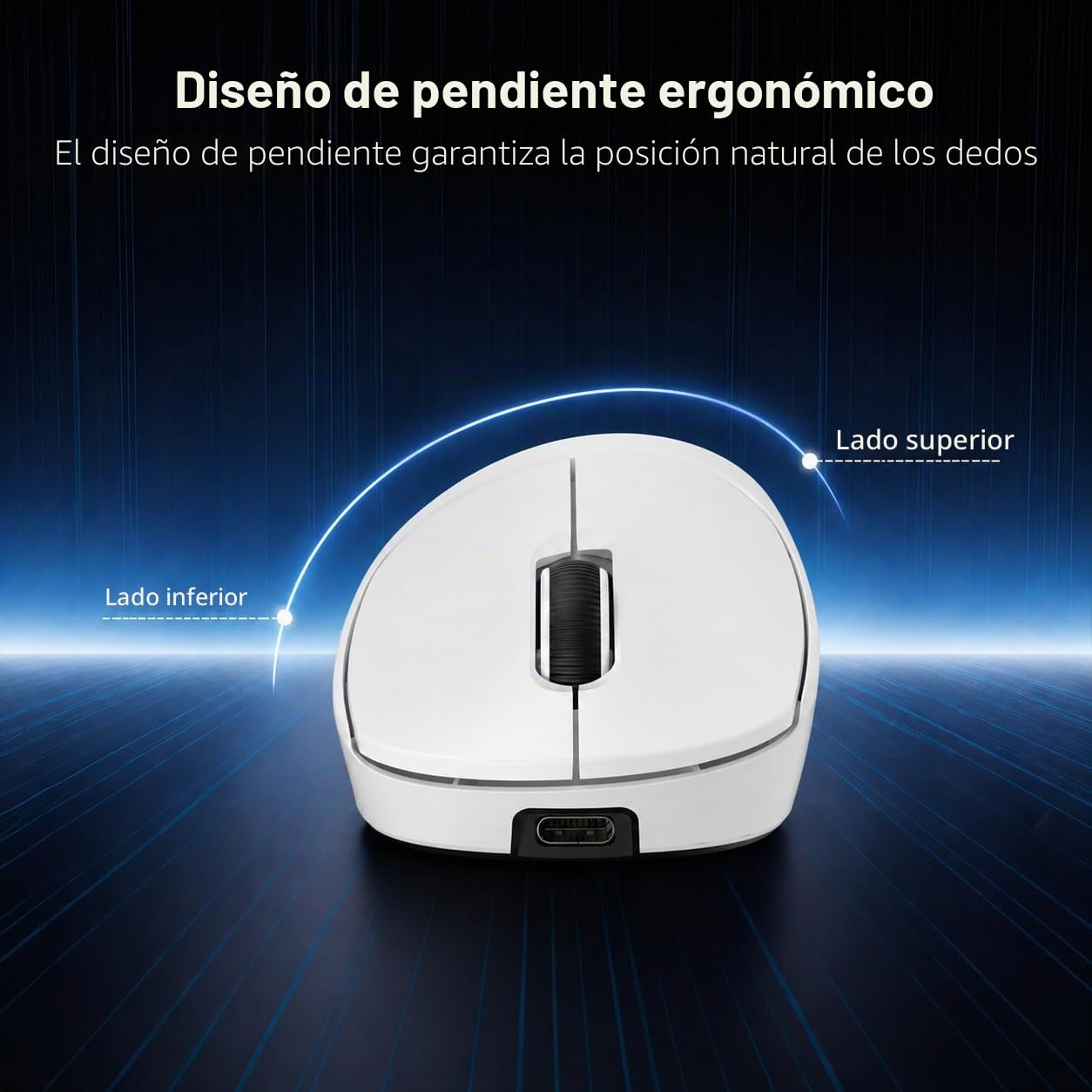 RK ROYAL KLUDGE MG5 8K ratón inalámbrico para juegos, sensor PAW3950 42K DPI, ligero 54g ergonómico, doble frecuencia de muestreo 8KHz, triple modo 2,4G/BT/USB-C, interruptor de 100M clics, unidad web