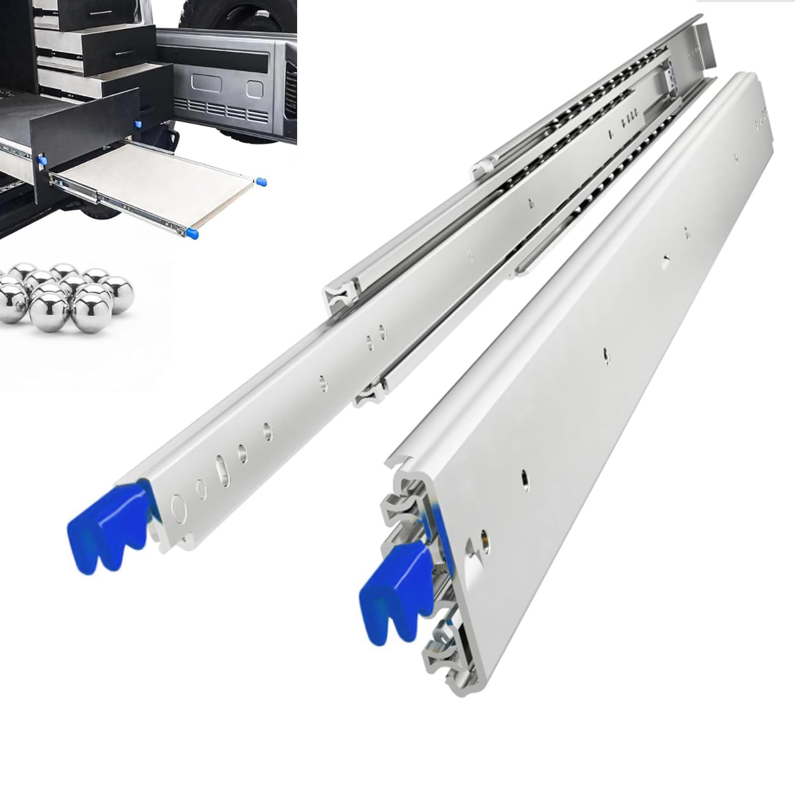 Amazon.co.jp: 超重量用スライドレール 1000mmロック付き 耐荷重220kg
