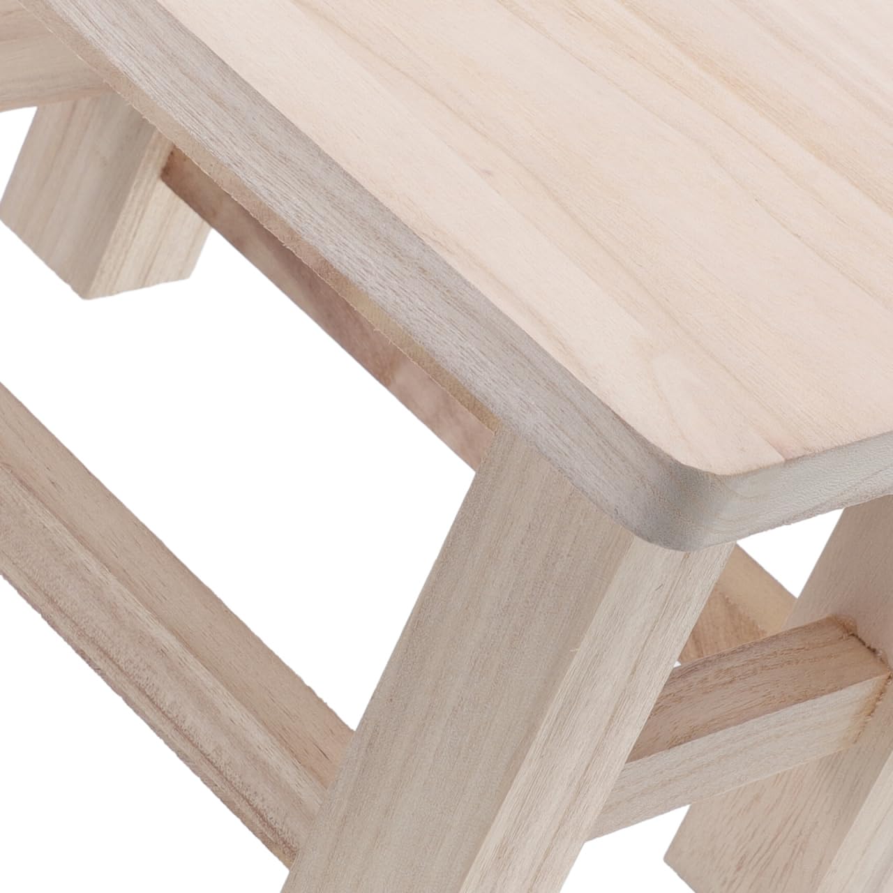 Gatuida Taburete PequeñO De Madera Maciza para Cambiar Zapatos Taburete Bajo Multifuncional Compacto como ReposapiéS O Soporte para Plantas