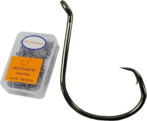 Ganchos circulares para bagre, anzuelos de pesca de pulpo deportivos para agua salada, tamaño 10-140, ganchos grandes para peces de agua dulce,