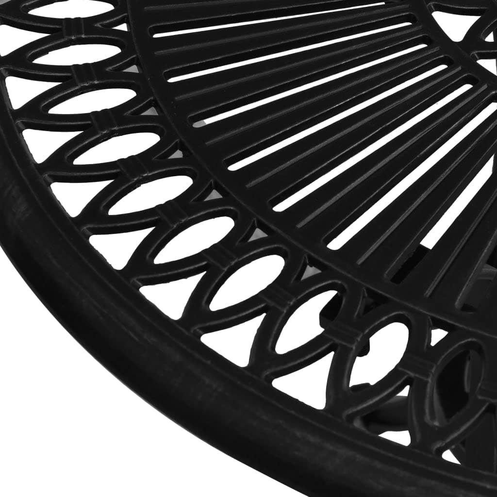 Patio Table,Outdoor Dining Table, Outdoor Coffee Table, Outdoor Patio Furniture,Balcony Table,Bistro Table,for Deck,Lawn,Garden,Backyard, Black 24.4"x24.4"x25.6" Cast Aluminum