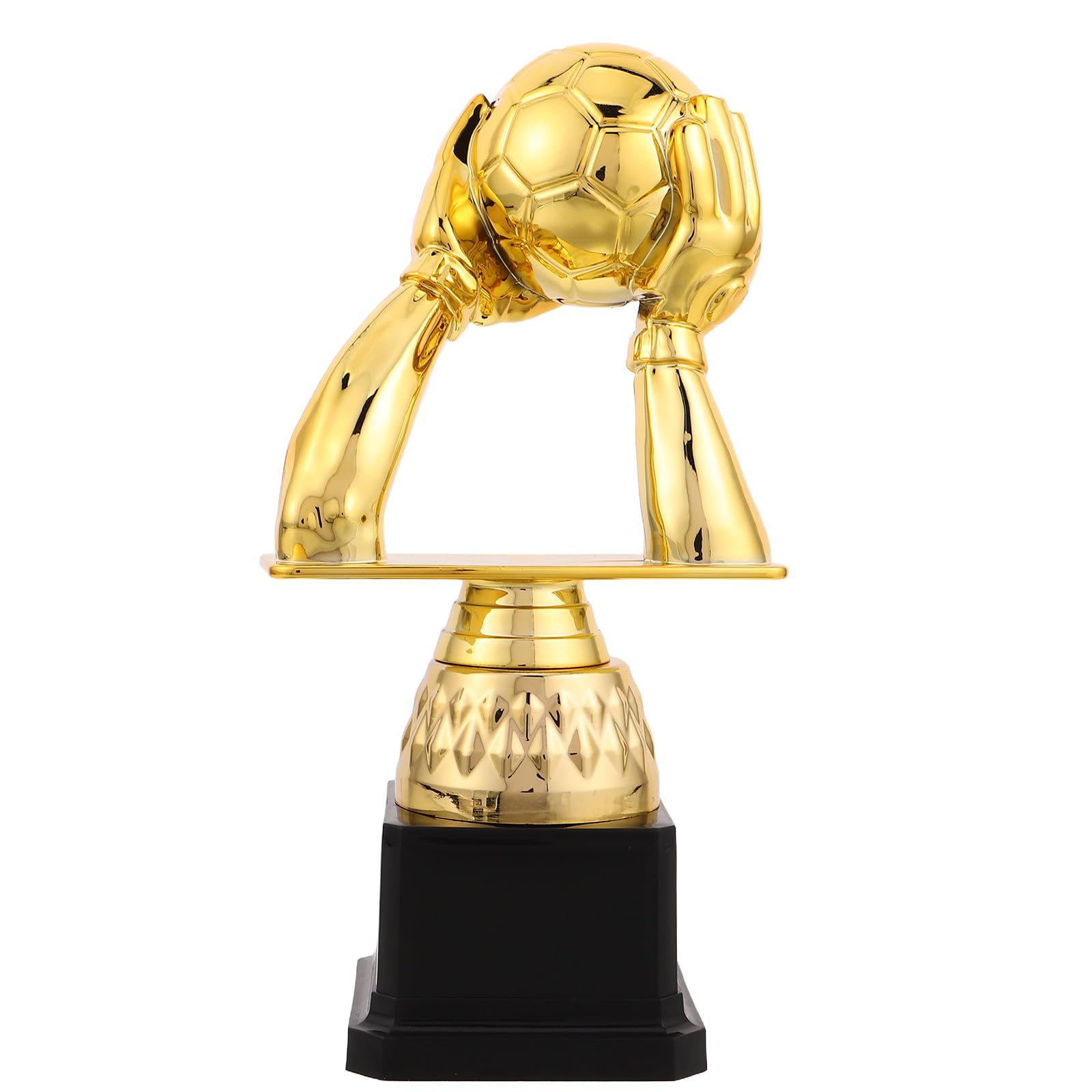 di Calcio per Bambini - Trofei Premio in plastica Dorata per competizioni Sportive, Mini Coppa di Calcio per Eventi calcistici scolastici o di Gioco, 20 cm
