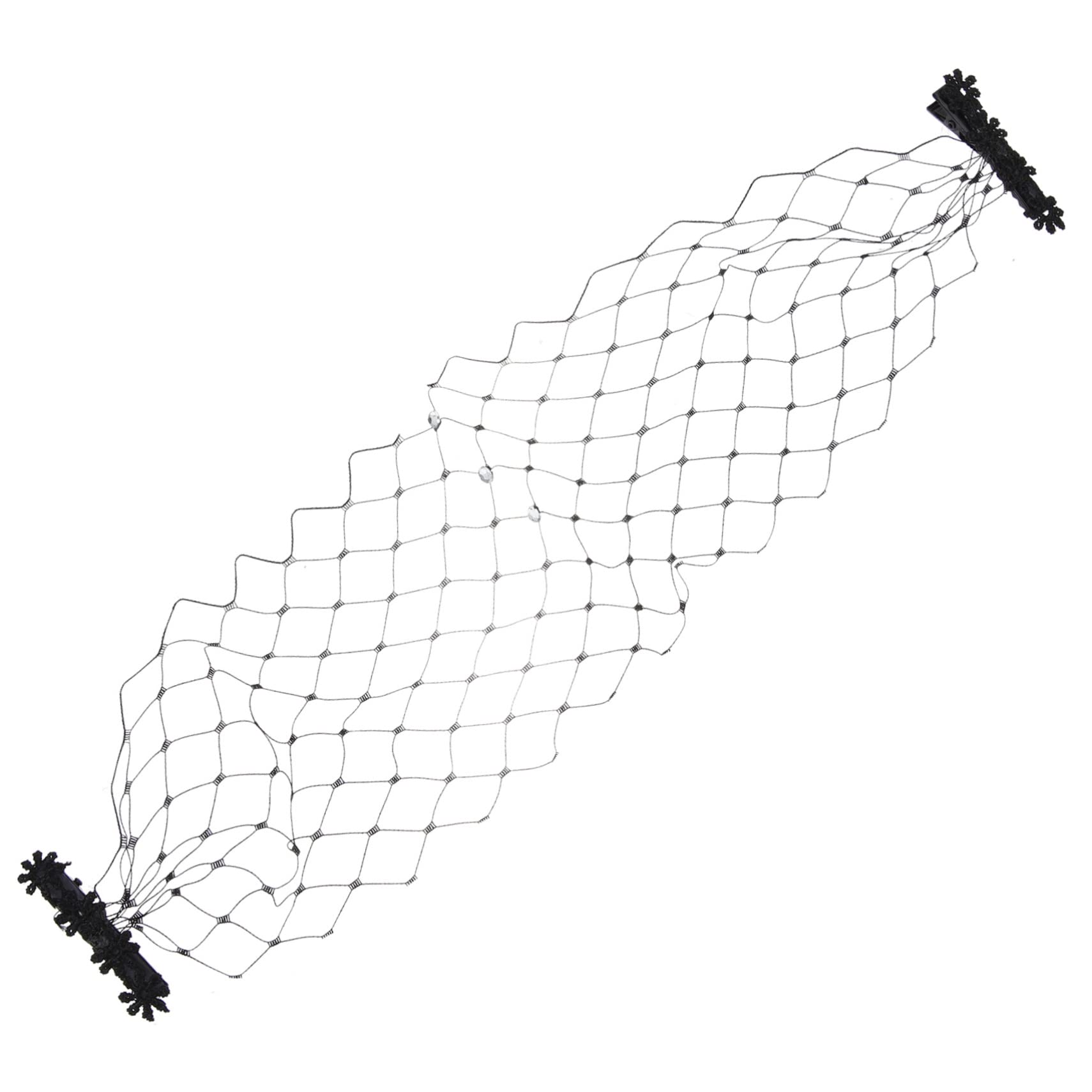 minkissy 5 Pz Velo di Strass Cappello da Sposa Velo a Gabbia per Uccelli in Strass Gabbia per Uccelli da Sposa Veli da Sposa per Spose Velo di Perle Tornante Mesh Banchetto Maglia