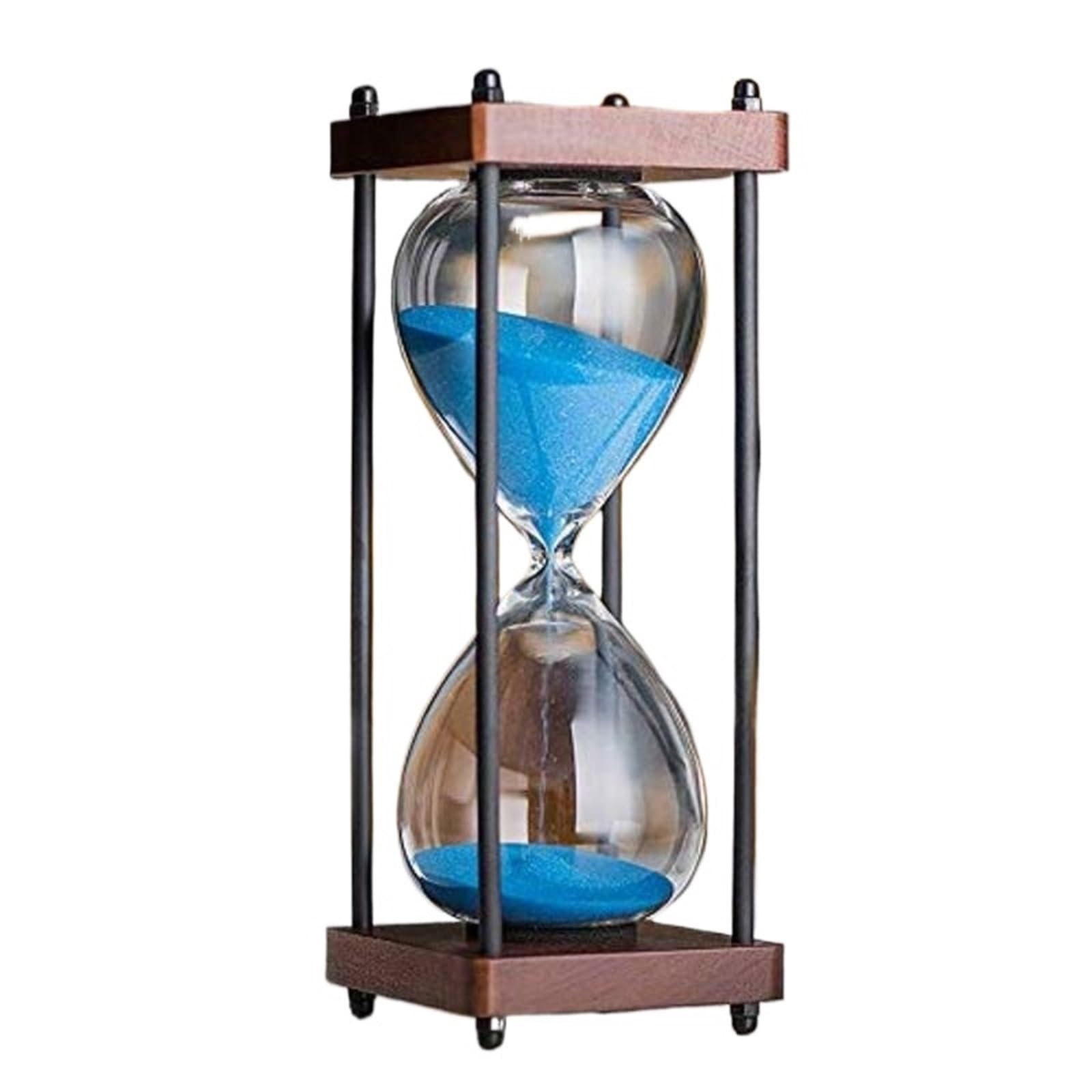 Reloj De Arena Temporizador de reloj de arena de 30 minutos, reloj de arena de Metal, herramientas de gestión del tiempo for decoración de escritorio de cocina, hogar y oficina Para Cronometrar, Decor