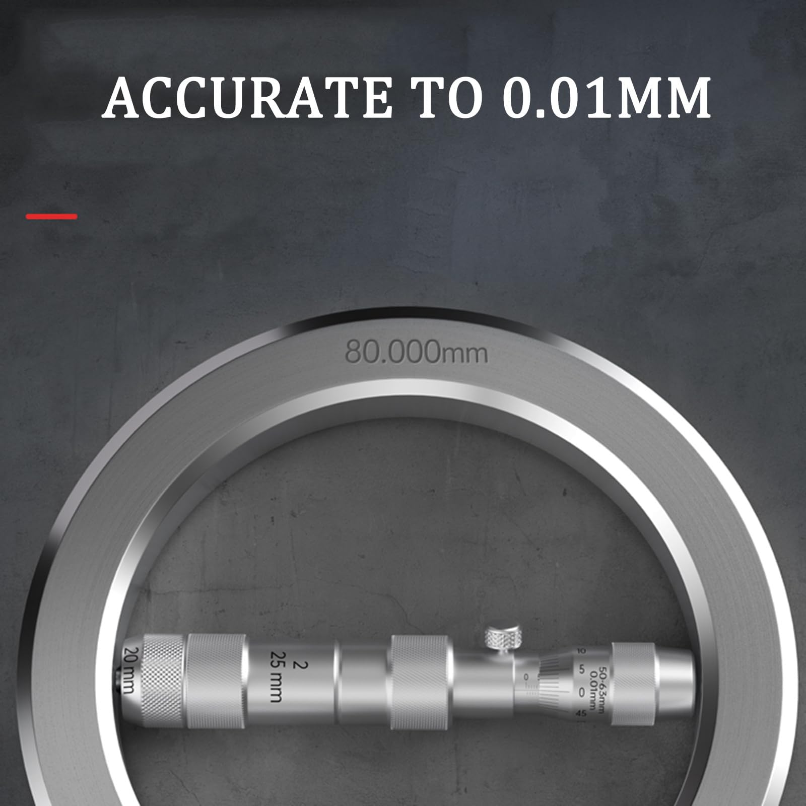 Micrómetro Interior Tubular Vernier, Tipo Varilla De Extensión, Máx. 50-600 Mm, Rango Opcional, Precisión De 0,01 Mm, con Varillas/calibrador Estándar, para Uso Industrial 50-250mm