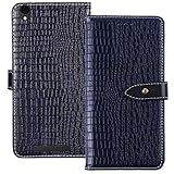 YLYT Flip Hülle Etui Blau Leder Tasche Schutz Hülle Für Archos Access 55 3G 5.5 inch Handy Horizontale Standfunktion Magnetverschluss Strapazierfähiger Cover