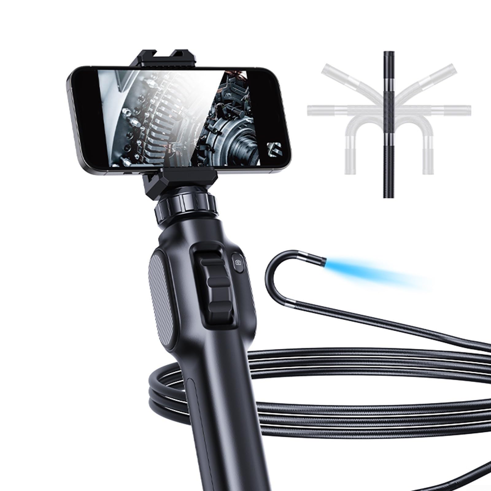 Oceanlend Endoscopio de inspección, cámara endoscópica de giro de para 360° con lente impermeable IP67, rotación bidireccional dedicada, interfaz tipo C (1 metro), SB3P5IZUS445GY796CQ9ED66324F
