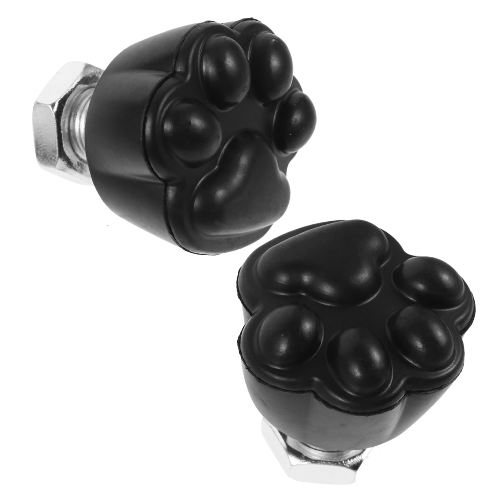 Sosoport Col De Freinage en Caoutchouc Glace Plaquettes De Frein Freins Pratiques pour Patins À roulettes Freins À Patiner À Rouleaux Métal Black