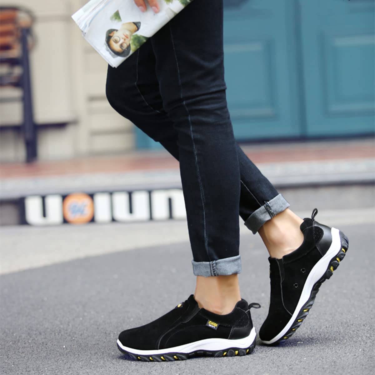 Scarpe Sportive Uomo Leggere E Traspiranti - Ideali Per Corsa, Fitness, Tennis, Antiscivolo - Foto 4