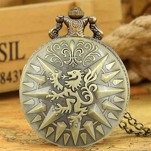 Seven-Square-Premium-Pocket-Watch-Harry-Potter-Gryffindor-Retro-Antique-Key-Chain-Vintage-Bronze-Analog-Pocket-Watch-Stainless-Steel-Metal-Car-Bike-Home-Keychain-With-Key-Ring-Anti-Rust-Gift-For-Men-W