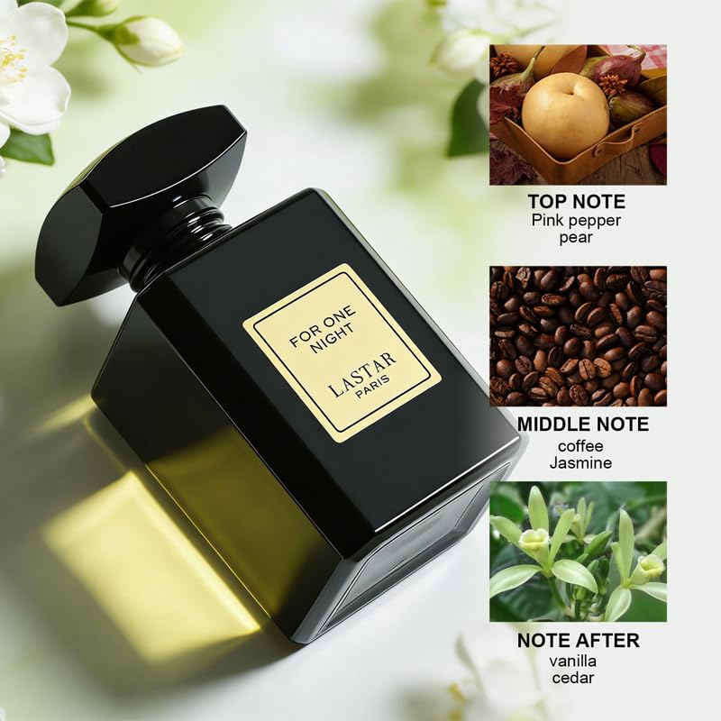 LASTAR FOR ONE NIGHT Perfume para Mujeres y Hombres, Tamaño de Viaje Eau De Parfum Fragrances - Flor de Naranja, Jasmín, Vanilla, Perfecto para Vacaciones, Día de San Valentín, Navidad, 55ML — view 2