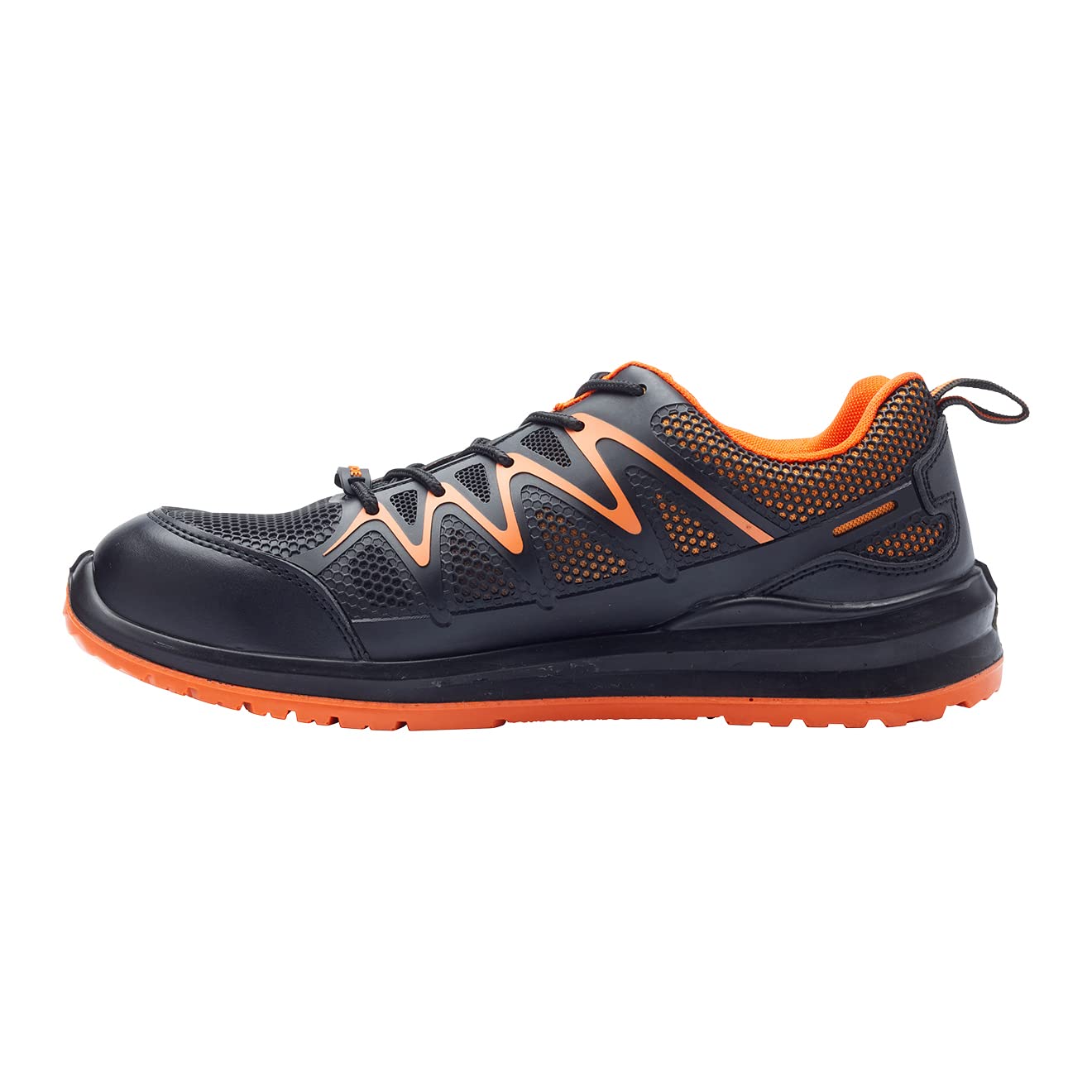 Blackrock Dover S1-P Zapatillas de seguridad ligeras, antiestáticas, cuero, calzado de trabajo, puntera de acero y entresuela protectora de acero, suela antideslizante, zapatillas de seguridad