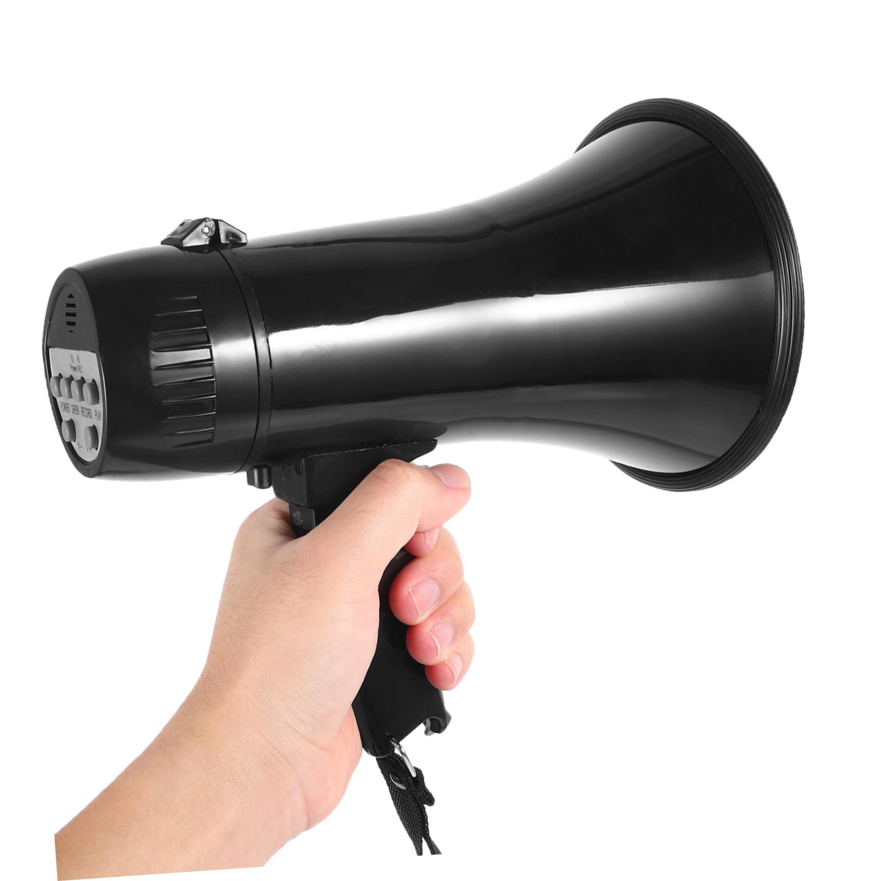 TOYANDONA Megafono Pratico e Compatto 25w Leggero in ABS Portatile Registrazione 240 Secondi Altoparlante per Emergenze e Manifestazioni per Cori e Sicurezza