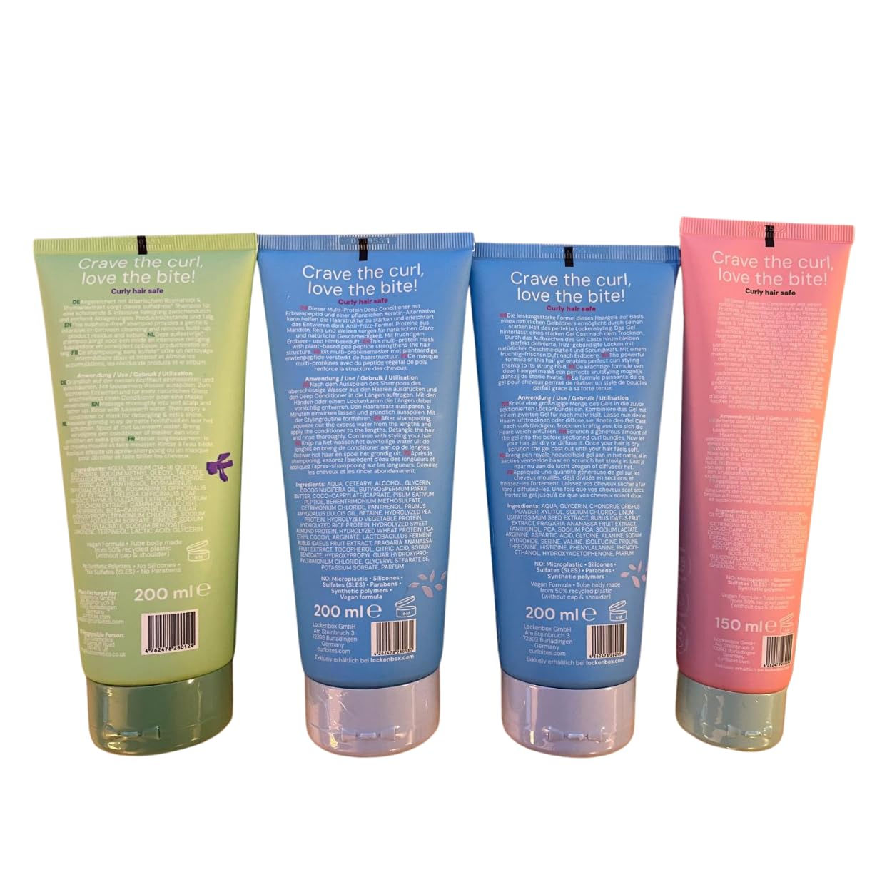 Power House Care & Styling Set - Deep Cleansing Shampoo, Multi Protein Deep Conditioner, Weightless Leave-In Conditioner, Strong Hold Gel - insgesamt 750ml