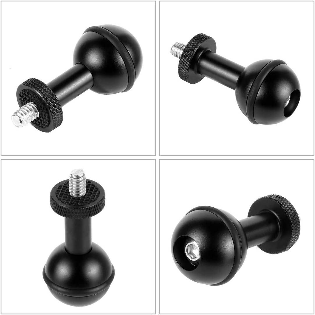 BGNing Aluminium Alloy Handheld Stabilizer Tray Bracket for Underwater Camera Housings (Handle + Shutter Rod + Bracket Handle + M5)