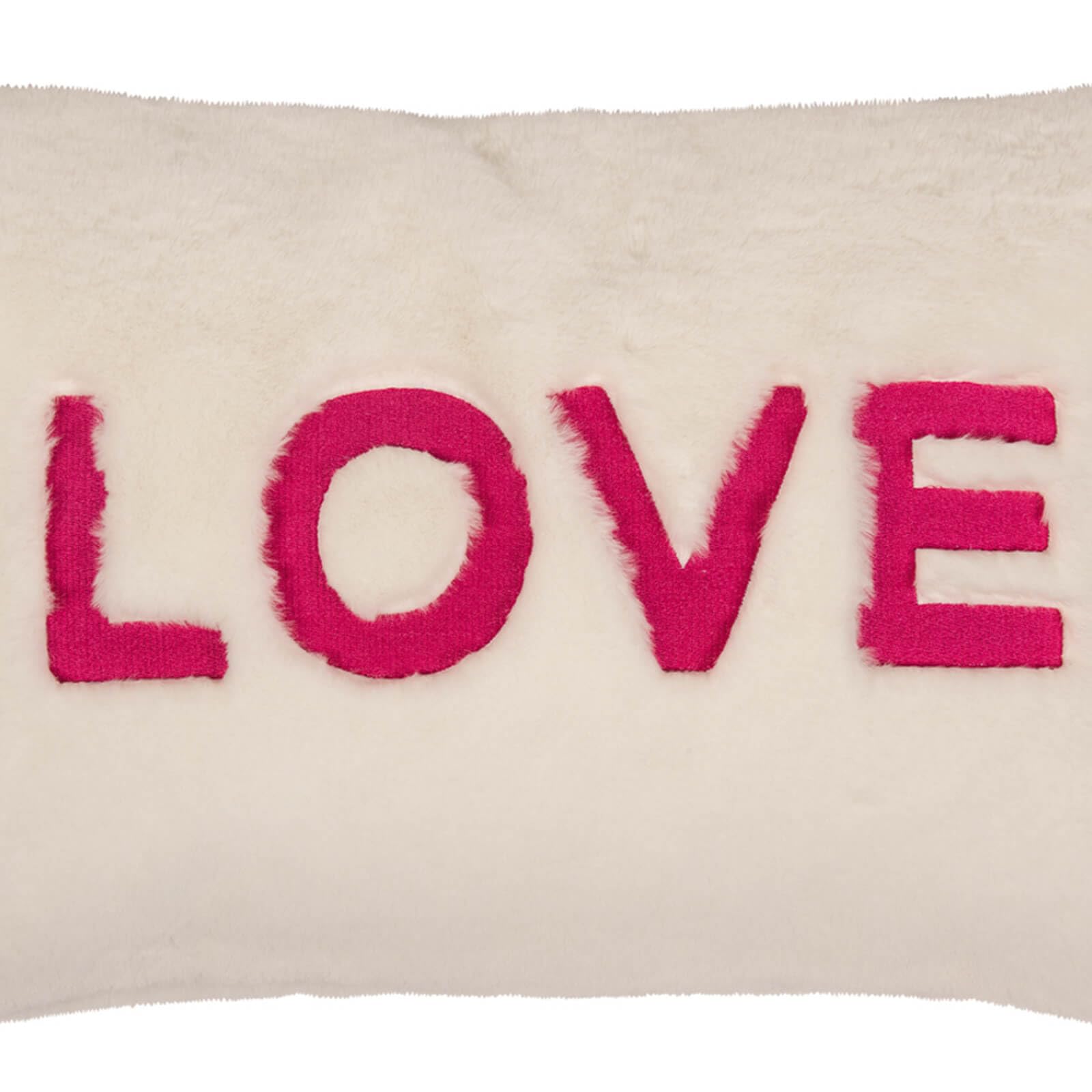 pad - Kissenhülle, Kissenbezug - Love - Gaze - Polyester - Farbe: weiß - 30 x 50 cm