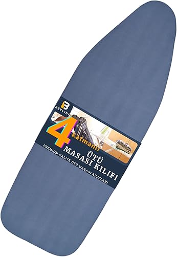 Funda para tabla de planchar y almohadilla de tamaño estándar de 18 x 49 pulgadas, grande extra ancha, ajuste de borde elástico ajustable, extra