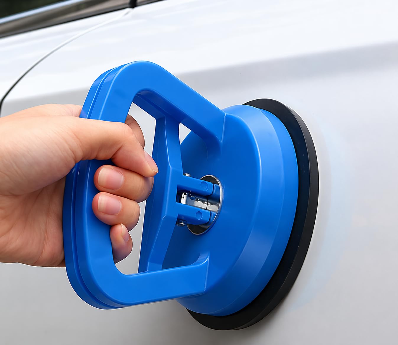 1pc Heavy-Duty Suction Cup Dent Remover - Car Dent Puller | Strong Grip Handle for Lifting Dents, Glass, Tiles & Mirrors | Suction Lifter for Object Moving (small, Multicolor)-image-10