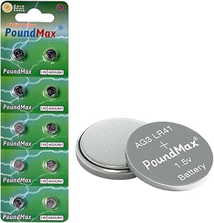 AG3 LR41 Batteries 1.5v Alkaline Button Cell Battery - 10 Count