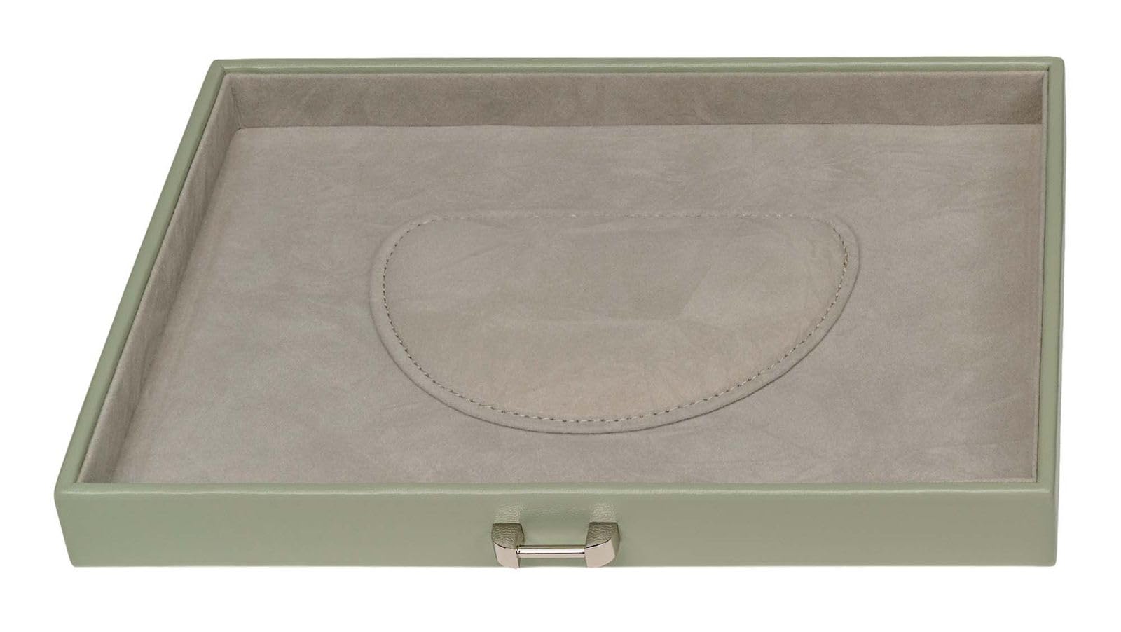 Windrose Schmuckkoffer mit integrierter Schmucktasche merino moda/salbei