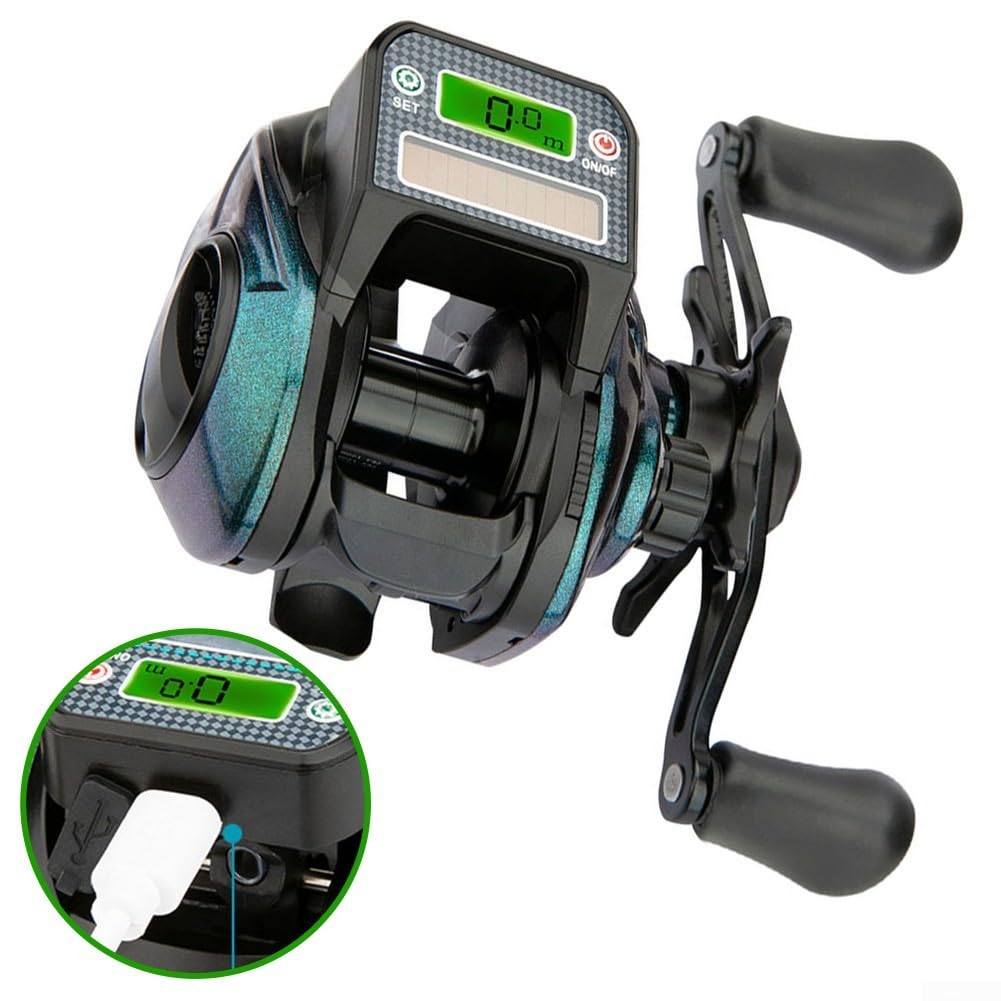 Carrete de pesca eficiente con gestión automática de cables y fuerte sistema de freno magnético