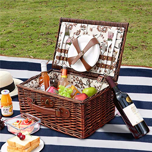 Picnic Blanket, Waterproof SandProof with Picnic Recipes Book (70\" x 80\", White)