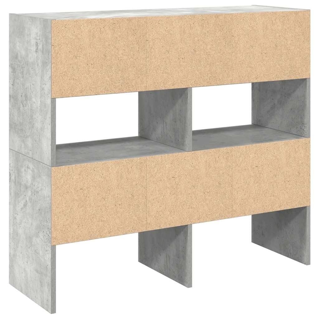 Zapatero apilable gris hormigón 89,5 x 30 x 40 cm zapatero para pasillo y armario