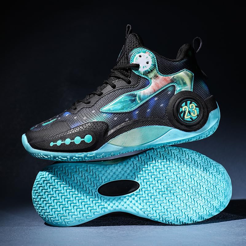 Image of Men's Basketball Shoes Fashion Printed Sneakers