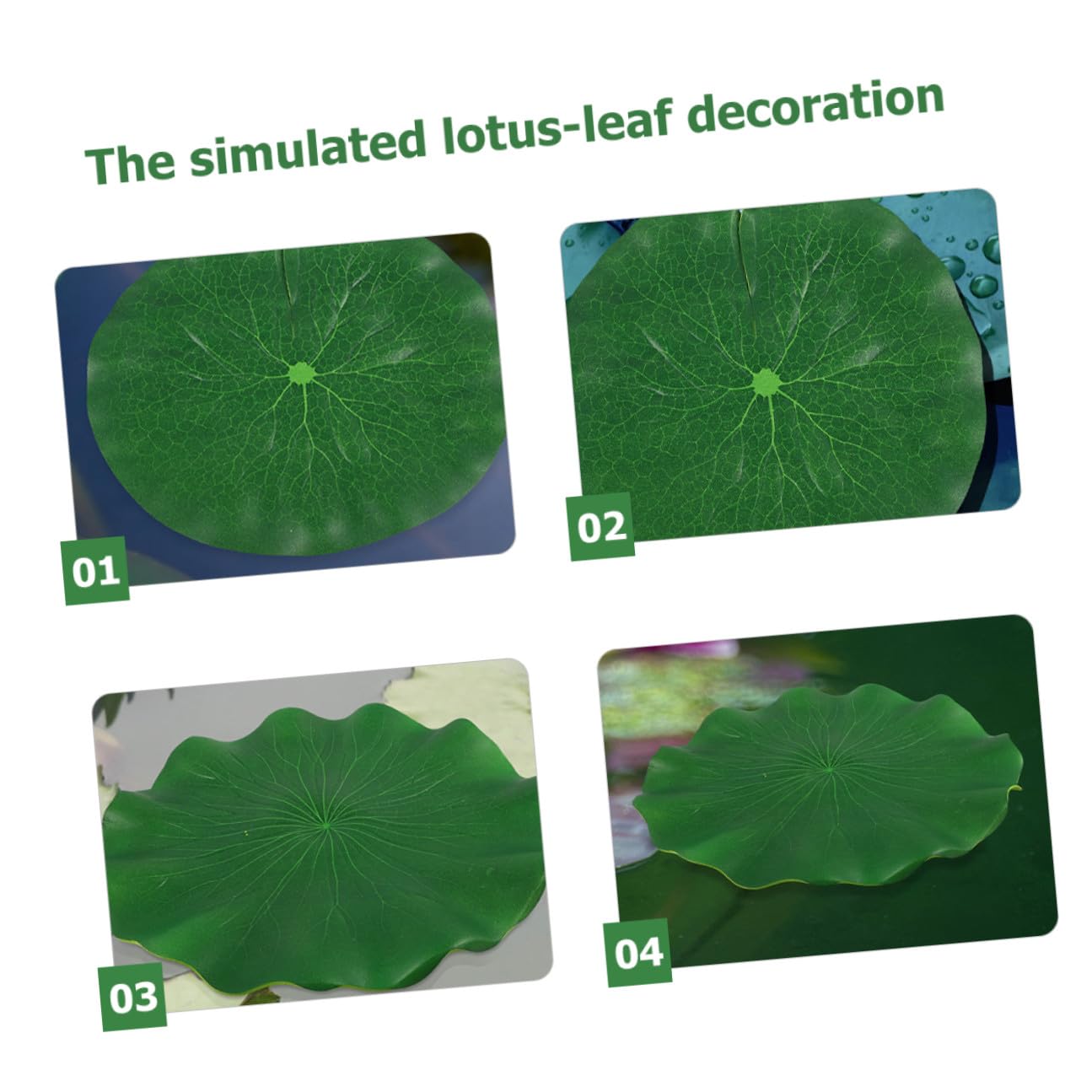 HANABASS 10 Stck. Teiliges Schwimmende Lotusblätter aus Eva Realistische Teichdekoration für Gartenteich Aquarium und Fischbecken Leicht und Vielseitig für DIY und Partygestaltung