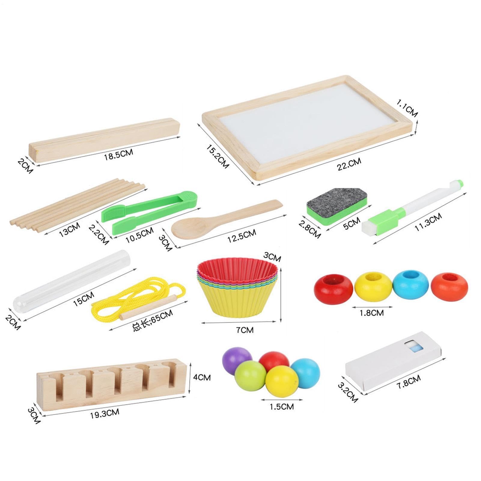 Jeu De Perles à Clipser – Motricité Fine – 40 Perles, 24 Cartes – Cadeau éducatif Dès 3 Ans