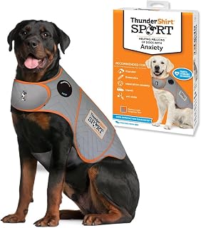 ThunderShirt for Dogs Calming Anxiety Vest, XX Large, Platinum Sport