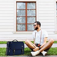 Vista 54 de MATEIN Bolsa tipo mensajero para hombres, mochila escolar para adolescentes, ligera de 17.3 pulgadas, maletín para laptop grande, bolsa cruzada